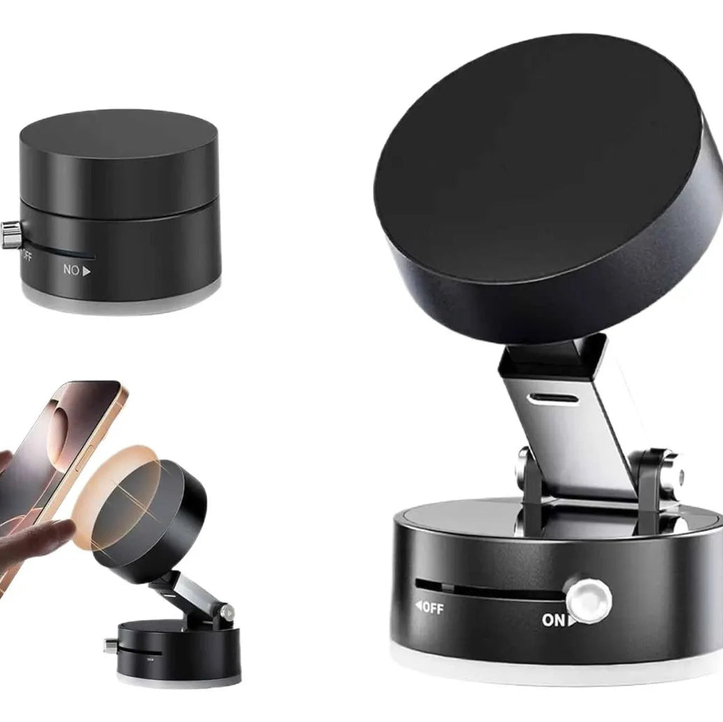 🧲 Grip360™ Soporte de Teléfono con Ventosa Giratoria 🚗