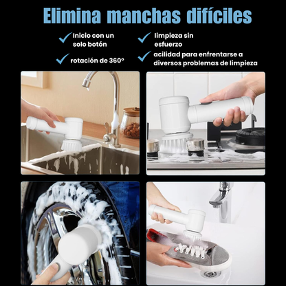 ⚡ Cepillo de Limpieza Eléctrico Portátil 3 en 1