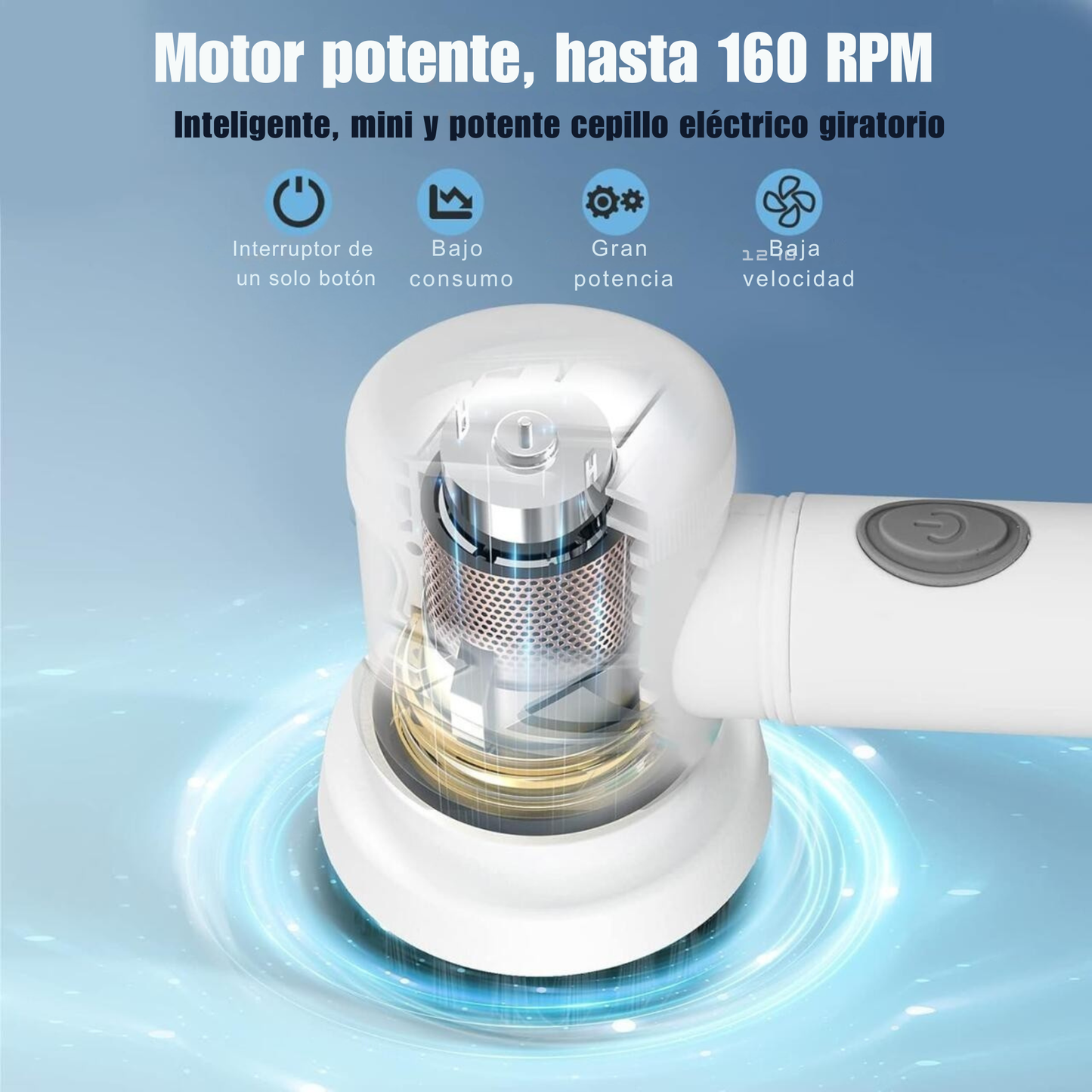 ⚡ Cepillo de Limpieza Eléctrico Portátil 3 en 1