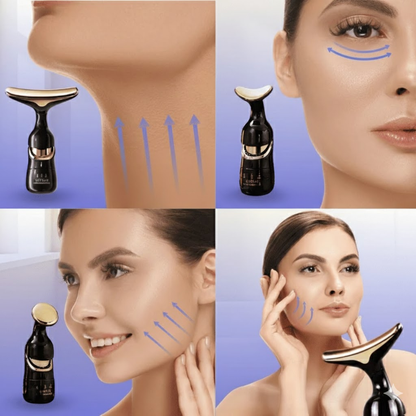 Masajeador Facial Eléctrico 3 en 1 Lifting Skin Vibratorio -  Antiarrugas Rejuvenecedor Portátil