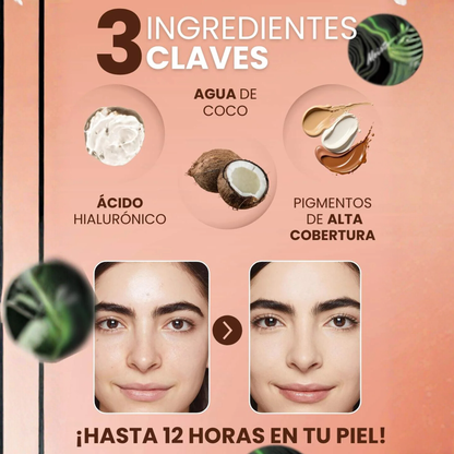 (Lleva 2, paga 1)💧 Moisture Glow Cushion l Alta cobertura + efecto porcelana en segundos