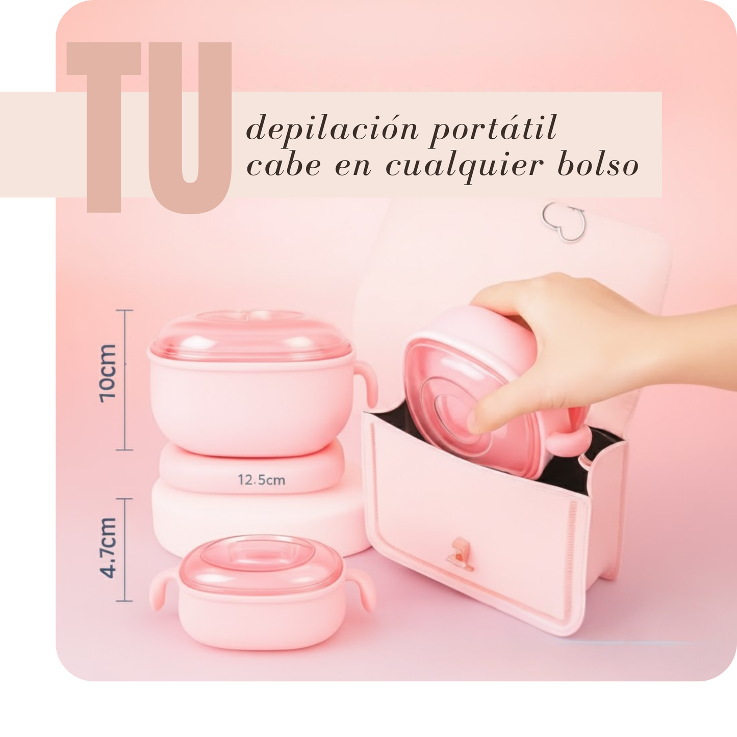 Calentador Eléctrico de Cera Caliente para Depilación – 💖 Piel Suave al Instante🌸