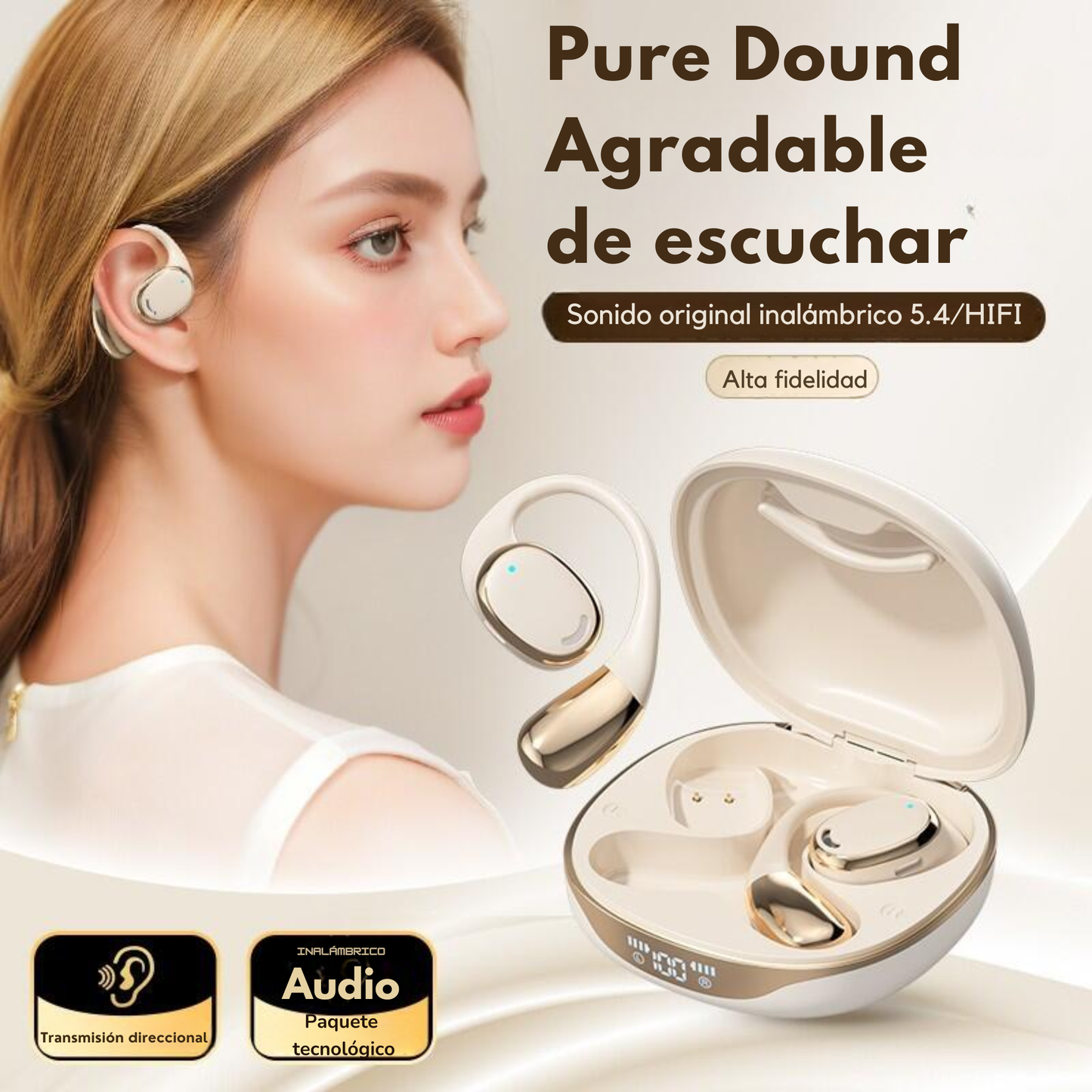 🌐 Auriculares Inalámbricos TransEar Pro — Escucha y comprende todo 🗣️