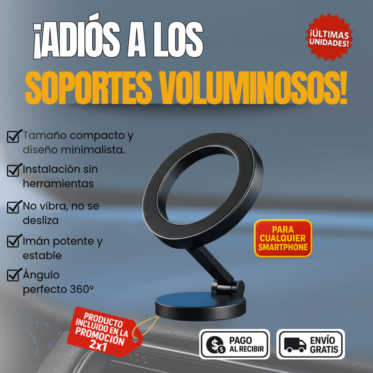 💎  Soporte Magnético 360° GreenLyca 🔁✨
