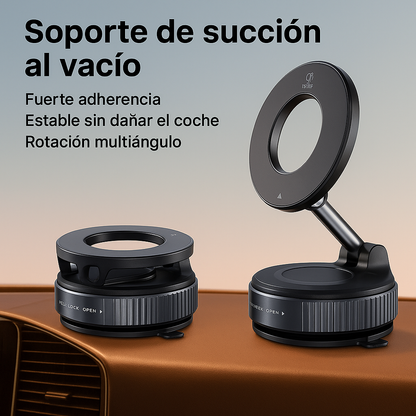 🚙 Soporte Magnético con Succión Potente - AutoLock 360° 🧲