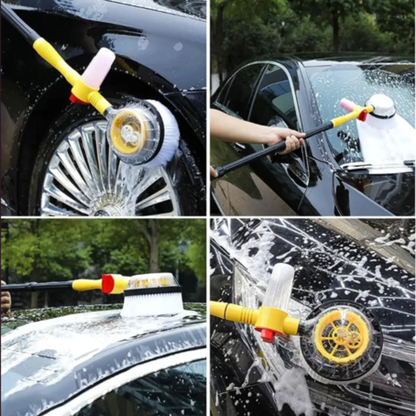 TurboBrush Pro 🚗💦 – Cepillo Giratorio con Pulverización Profesional