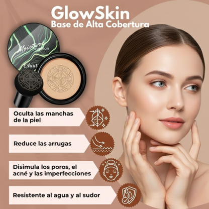 (Lleva 2, paga 1)💧 Moisture Glow Cushion l Alta cobertura + efecto porcelana en segundos