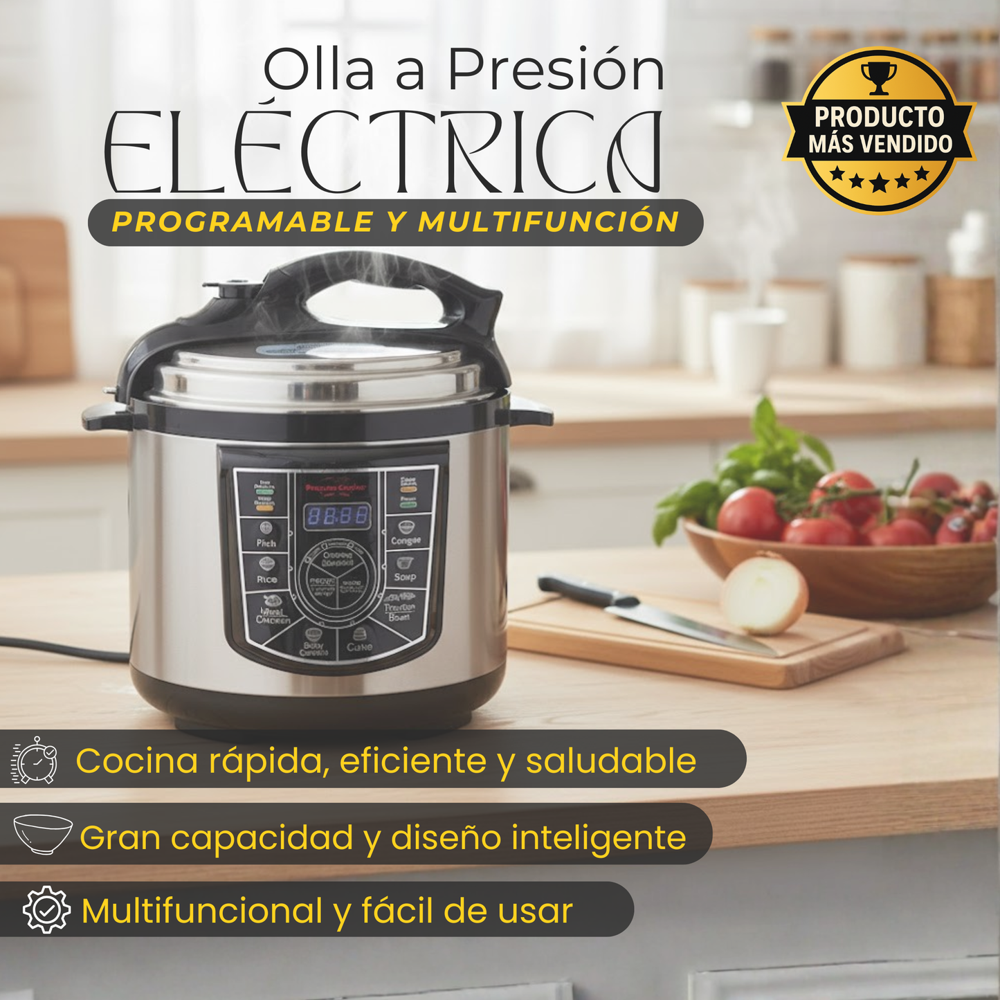 ⚡ PowerCooker Pro 8 en 1 - La olla que cocina por ti. 🍲