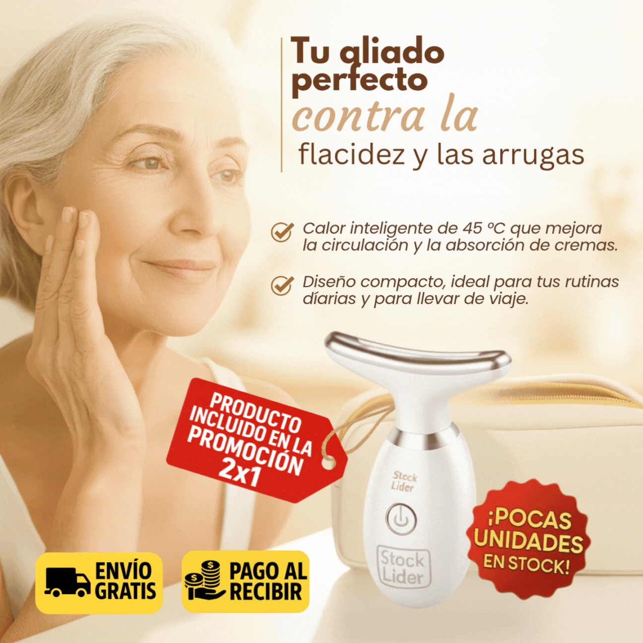Masajeador facial - 💆‍♀️ Tecnología avanzada para una piel más joven y firme 🔥