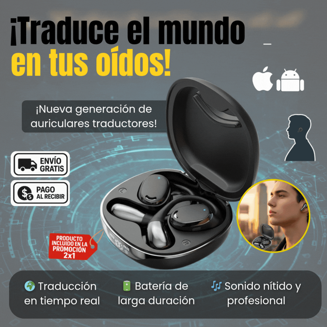 🌐 Auriculares Inalámbricos TransEar Pro — Escucha y comprende todo 🗣️