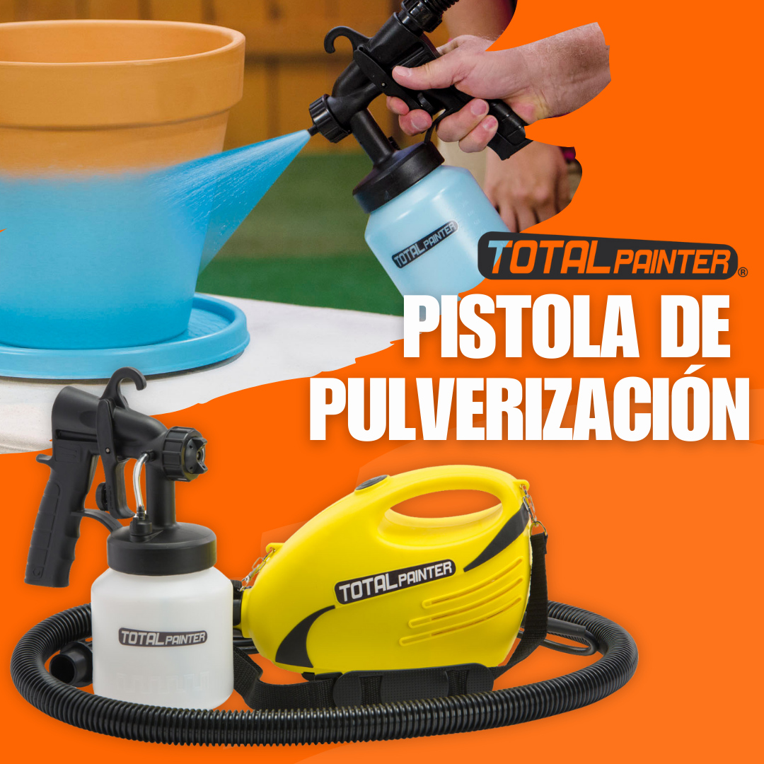 🖌️ TOTAL PAINTER®  PISTOLA ELÉCTRICA PULVERIZADORA DE PINTURA - POTENCIA, RAPIDEZ Y UN ACABADO PROFESIONAL EN MINUTOS ⚡