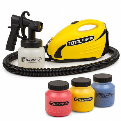 🖌️ TOTAL PAINTER®  PISTOLA ELÉCTRICA PULVERIZADORA DE PINTURA - POTENCIA, RAPIDEZ Y UN ACABADO PROFESIONAL EN MINUTOS ⚡