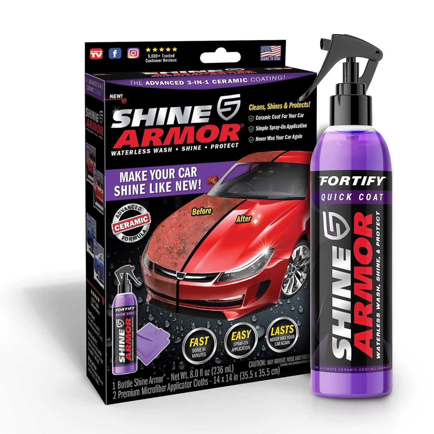 CeramiShield Pro 💎🚗 – Spray de Revestimiento Cerámico 3 en 1 (235 ml)